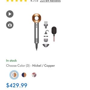 Dyson supersonic hair dryer